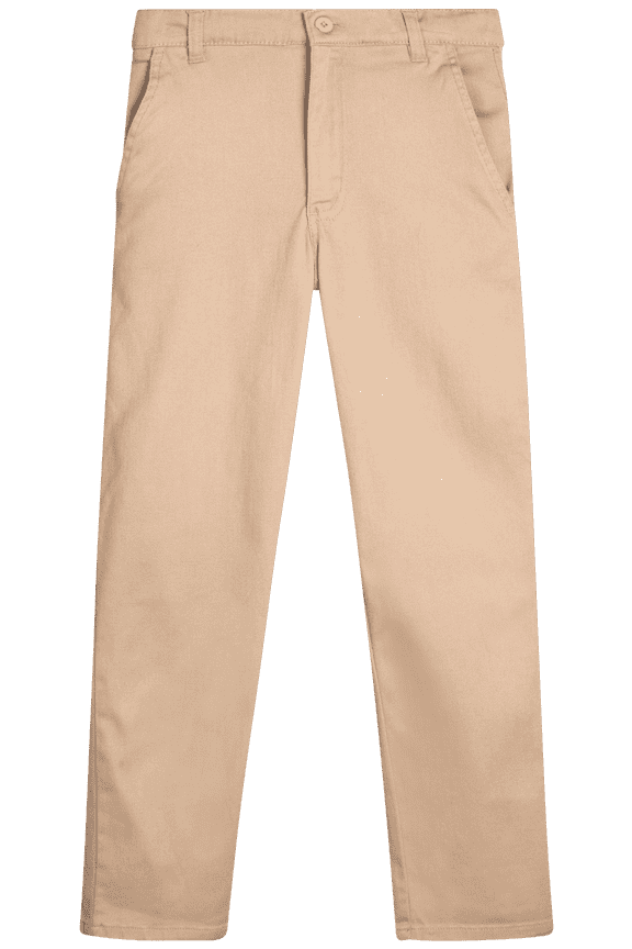 Boys’ School Uniform Pants – Relaxed Fit Casual Flat Front Pants (4-18)