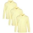 thumbnail image 1 of Beverly Hills Polo Club Boys' School Uniform Shirt - 3 Pack Pique Long Sleeve Polo T-Shirt (4-16), 1 of 6
