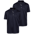 thumbnail image 1 of Beverly Hills Polo Club Boys' School Uniform Short Sleeve Polo Shirt - 2 Pack Performance Dry Fit Polo (4-16), 1 of 7
