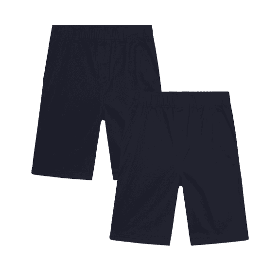 Beverly Hills Polo Club Boys' School Uniform Shorts - 2 Pack Uniform Twill Shorts for Boys (4-18)