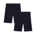 thumbnail image 1 of Beverly Hills Polo Club Boys' School Uniform Shorts - 2 Pack Uniform Twill Shorts for Boys (4-18), 1 of 7