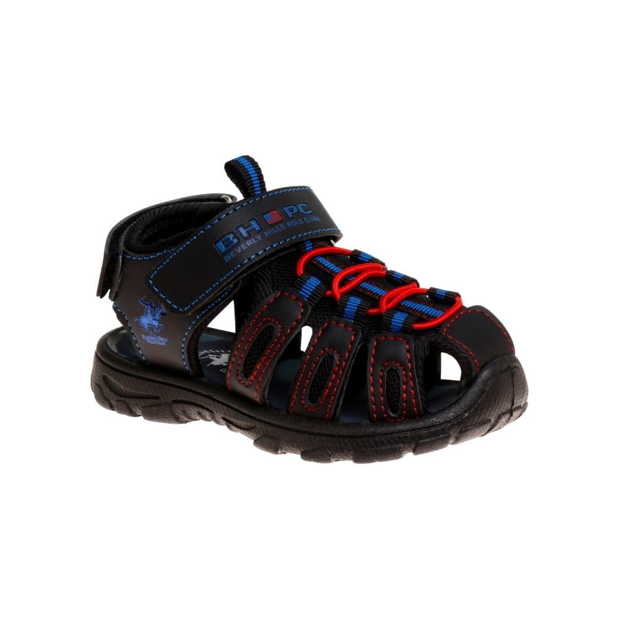 Beverly Hills Polo Club Boys Sport Sandals Toddler Sizes Navy Orange 6