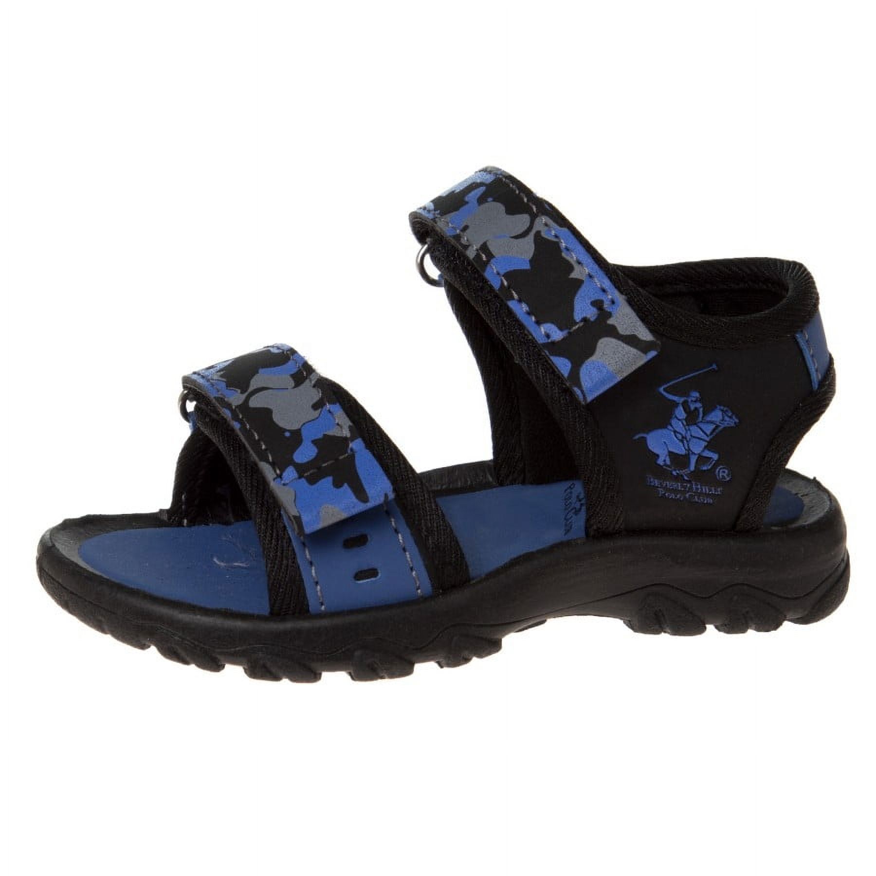 Beverly Hills Polo Club Boys Sport Sandals Toddler Sizes Blue Camo 7 Walmart