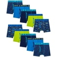 thumbnail image 1 of Beverly Hills Polo Club Boys' Underwear - 10 Pack Cotton Boxer Briefs (Size: 4-18), 1 of 7