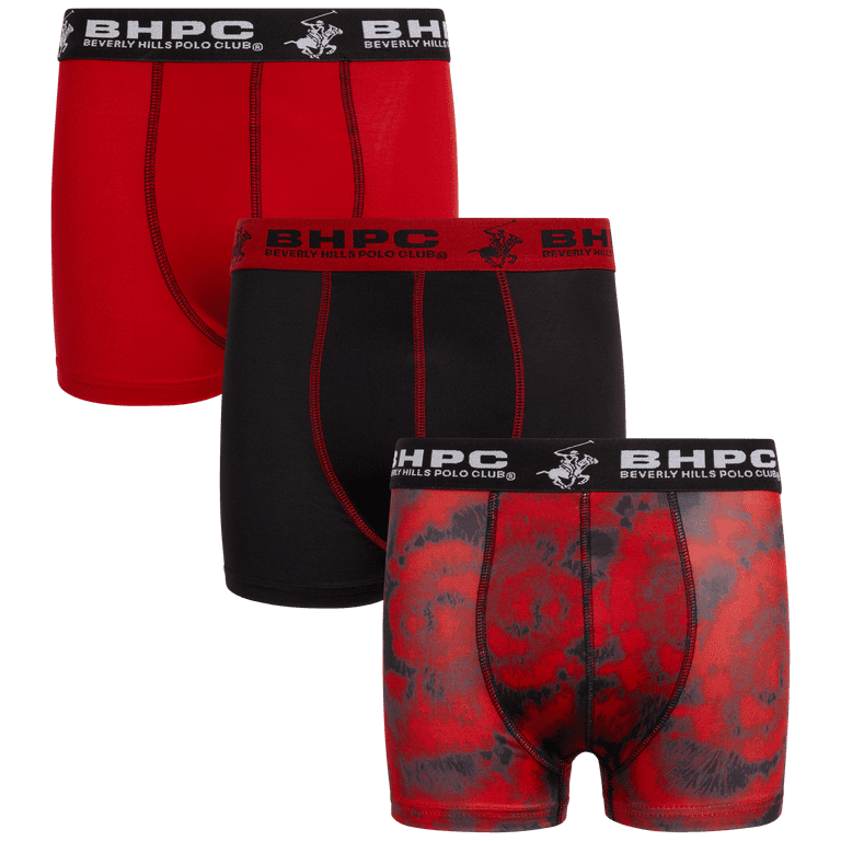 Beverly Hills Polo Club Boys' Underwear - 3 Pack Performance Boxer