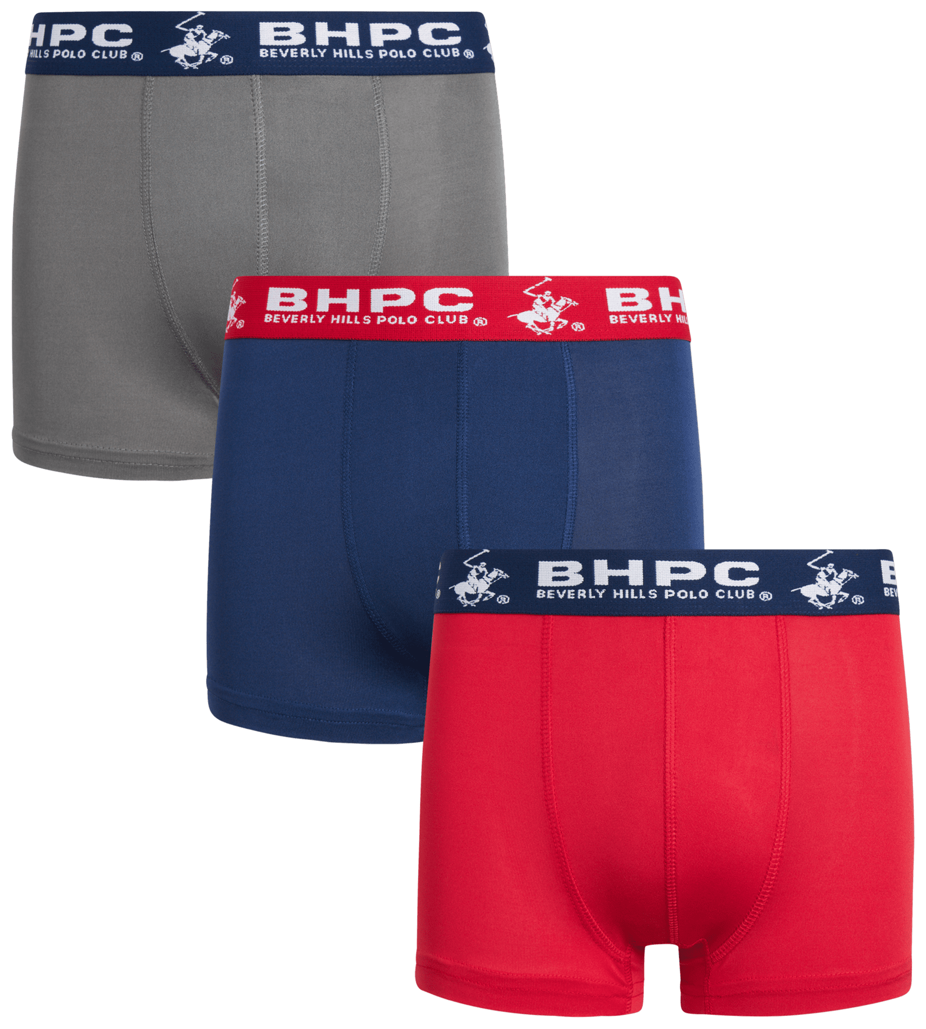 Beverly Hills Polo Club Boys' Underwear - 3 Pack Performance Boxer Briefs  (S-XL) 