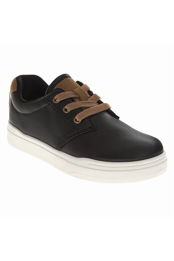 Casual Lace Up Sneakers (Little Kids Big Kids), Black, 2