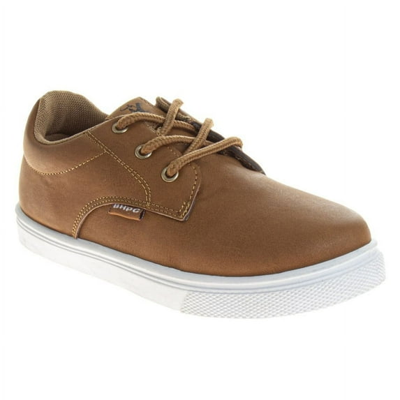 Beverly Hills Polo Club Casual Lace Up Sneakers. (Little Kids Big Kids), Tan, 12