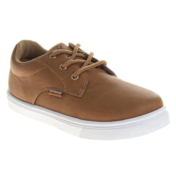 Beverly Hills Polo Club Casual Lace Up Sneakers. (Little Kids Big Kids), Tan, 1