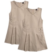 Beverly Hills Polo Club Girls School Uniform Jumper Dress Pleated School Uniform 2 Pack
