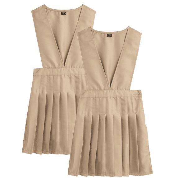 Beverly Hills Polo Club Girls School Uniform Dress - Sleeveless Pleated Girls Dresses for School 2 Pack