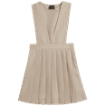 thumbnail image 1 of Beverly Hills Polo Club Girls' School Uniform Dress - Sleeveless Pleated Khaki & Navy Jumper Dress (4-16), 1 of 6