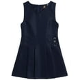 thumbnail image 1 of Beverly Hills Polo Club Girls' School Uniform Dress - Sleeveless Pleated Khaki & Navy Jumper Dress (4-16), 1 of 3