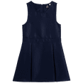 thumbnail image 1 of Beverly Hills Polo Club Girls' School Uniform Dress - Sleeveless Pleated Khaki & Navy Jumper Dress (4-16), 1 of 5