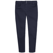 BEVERLY HILLS POLO CLUB Girls' School Uniform Pants - Comfort Stretch Skinny Fit Khaki & Navy Pants (4-16)