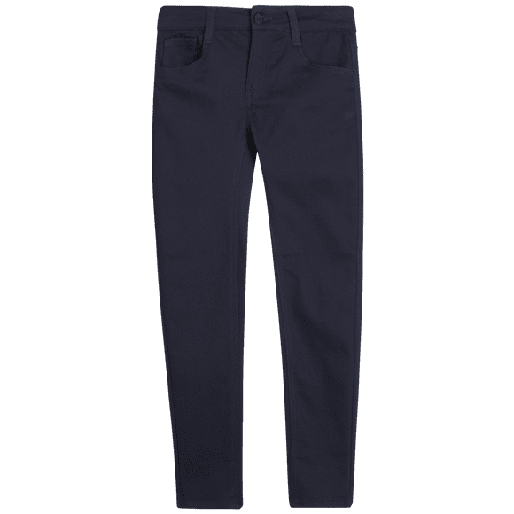 Girls' School Uniform Pants - Comfort Stretch Skinny Fit Khaki & Navy Pants (4-16)