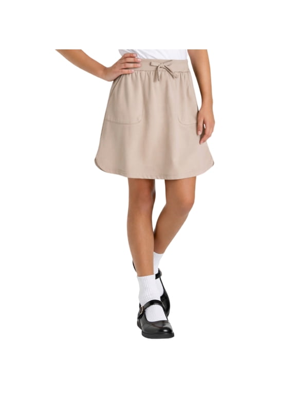 Girls School Uniform Skirt - Active Performance Scooter Skort for Girls, 4-16