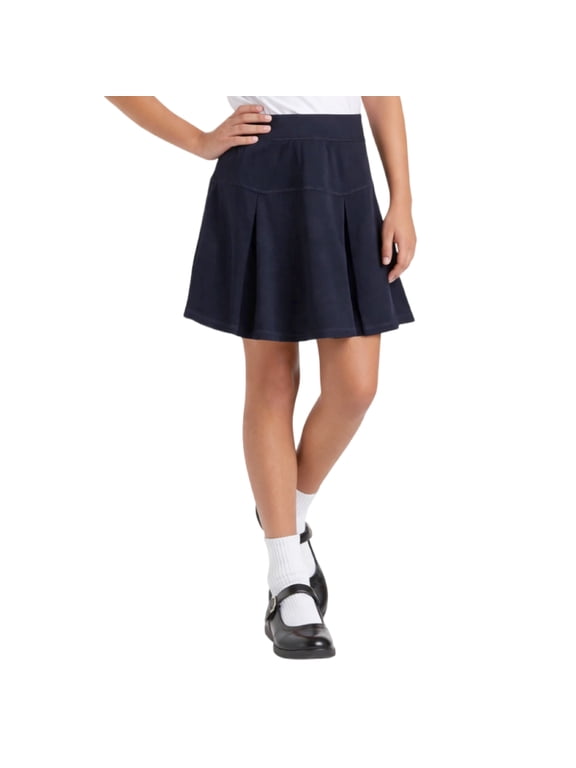 Girls School Uniform Skirt - Active Performance Scooter Skort for Girls, 4-16