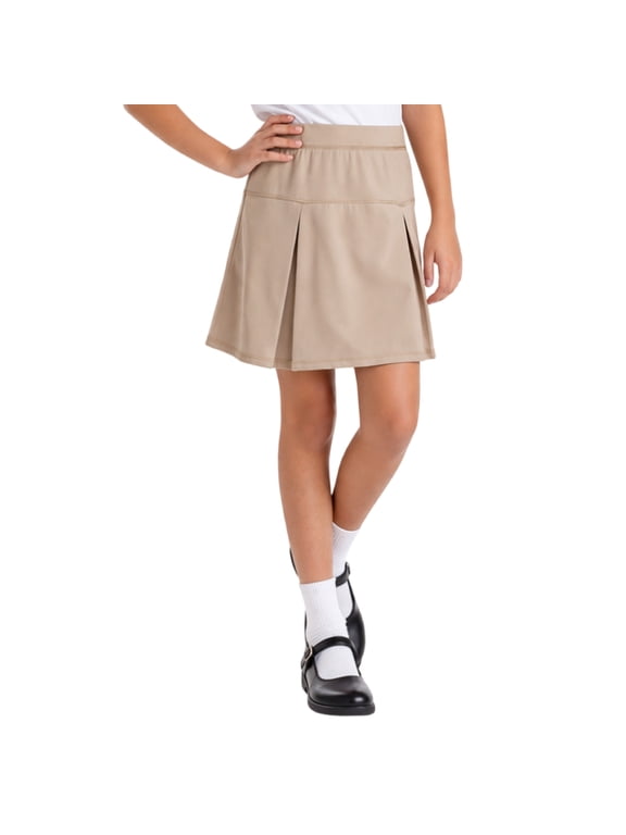 Girls School Uniform Skirt - Active Performance Scooter Skort for Girls, 4-16