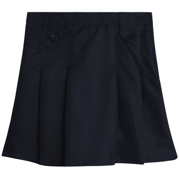 Beverly Hills Polo Club Girls School Uniform Skirt - Belted, Two Tab, Two Button Pleated Skort, 4-16