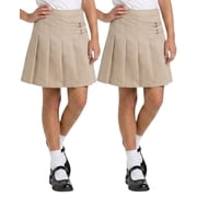 Beverly Hills Polo Club Girls' School Uniform Skort - 2 Pack Scooter Skirt with Under Dress Shorts (4-16)