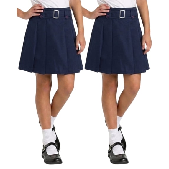 Beverly Hills Polo Club Girls' School Uniform Skort - 2 Pack Scooter Skirt with Under Dress Shorts (4-16)