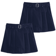 Beverly Hills Polo Club Girls' School Uniform Skort - 2 Pack Scooter Skirt with Under Dress Shorts (4-16)