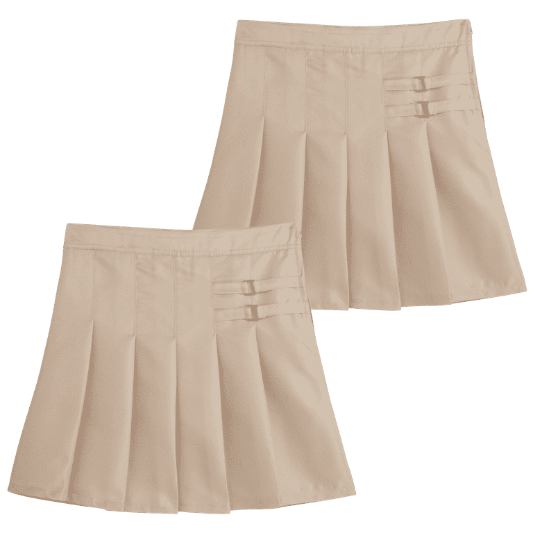 Beverly Hills Polo Club Girls Elastic Waist School Uniform Skort 4 16 2 Pack Classroom Ready Skirt With Shorts Walmart