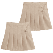 Beverly Hills Polo Club Girls' School Uniform Skort - 2 Pack Scooter Skirt with Under Dress Shorts (4-16)