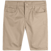 BEVERLY HILLS POLO CLUB Girls Uniform Shorts - Stretchy Twill Bermuda Uniform Shorts for Girls, 4-16