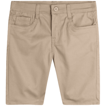 Beverly Hills Polo Club Girls Uniform Shorts - Stretchy Twill Bermuda Uniform Shorts for Girls, 4-16