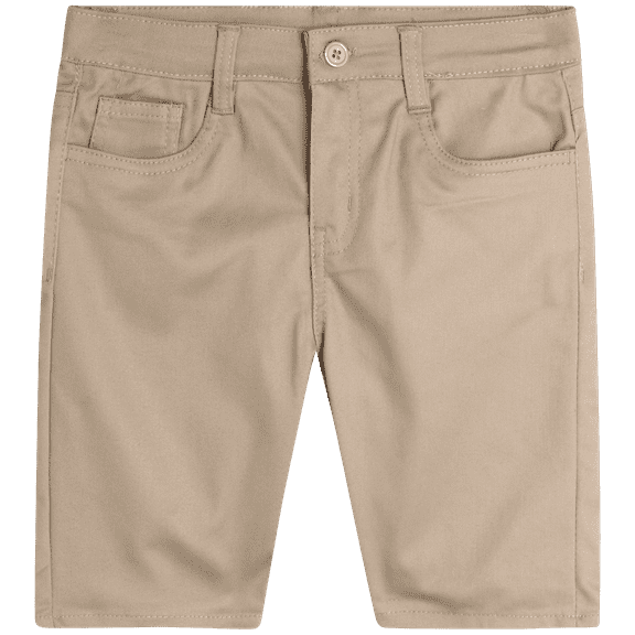 Beverly Hills Polo Club Girls Uniform Shorts - Stretchy Twill Bermuda Uniform Shorts for Girls, 4-16