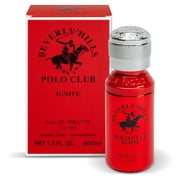 Beverly Hills Polo Club Ignite Eau de Toilette for Men, Warm Spicy Leather Fragrance Spray, 1.7 fl oz