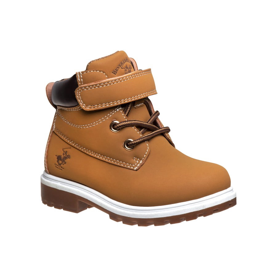 Beverly Hills Polo Club Little Kids Boys Hook & Loop Synthetic Construction Boots