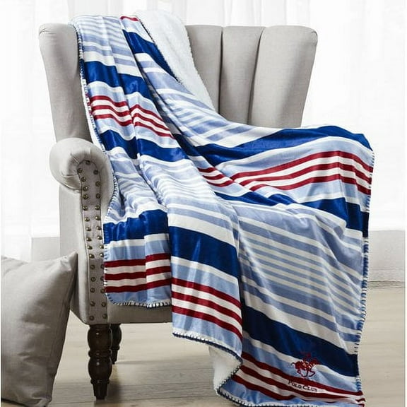 Beverly Hills Polo Club Luxury Plush Sculptured Microfiber Throw