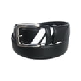 thumbnail image 1 of Beverly Hills Polo Club Men's Two Stripe Nappa PU Belt, 38" Black/White -, 1 of 1
