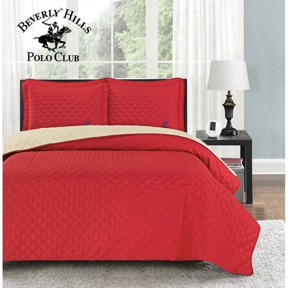 Beverly Hills Polo Club Reversible Quilt Set