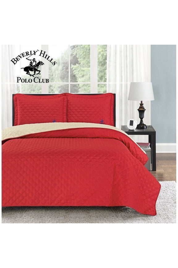 Beverly Hills Polo Club Reversible Quilt Set