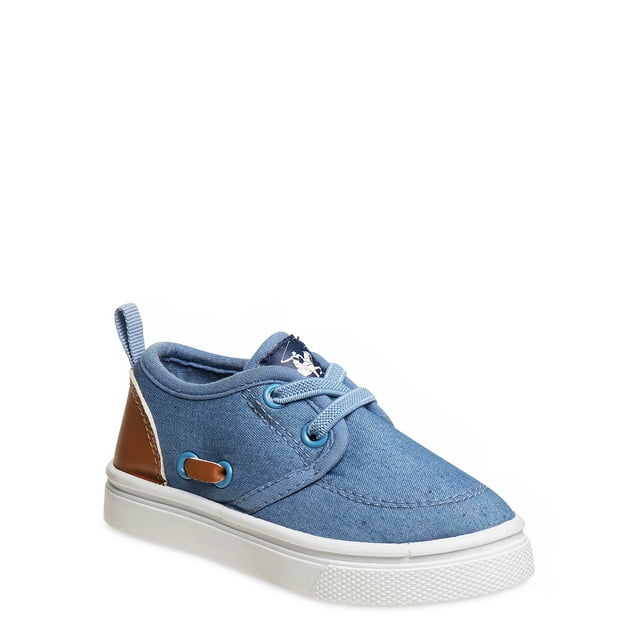 Beverly Hills Polo Club Toddler Boys Denim Colorblock Casual Sneakers