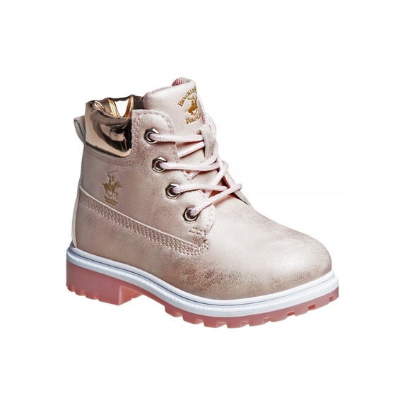 Beverly Hills Polo Club Toddler Construction Boots, Pinkpearl, 11