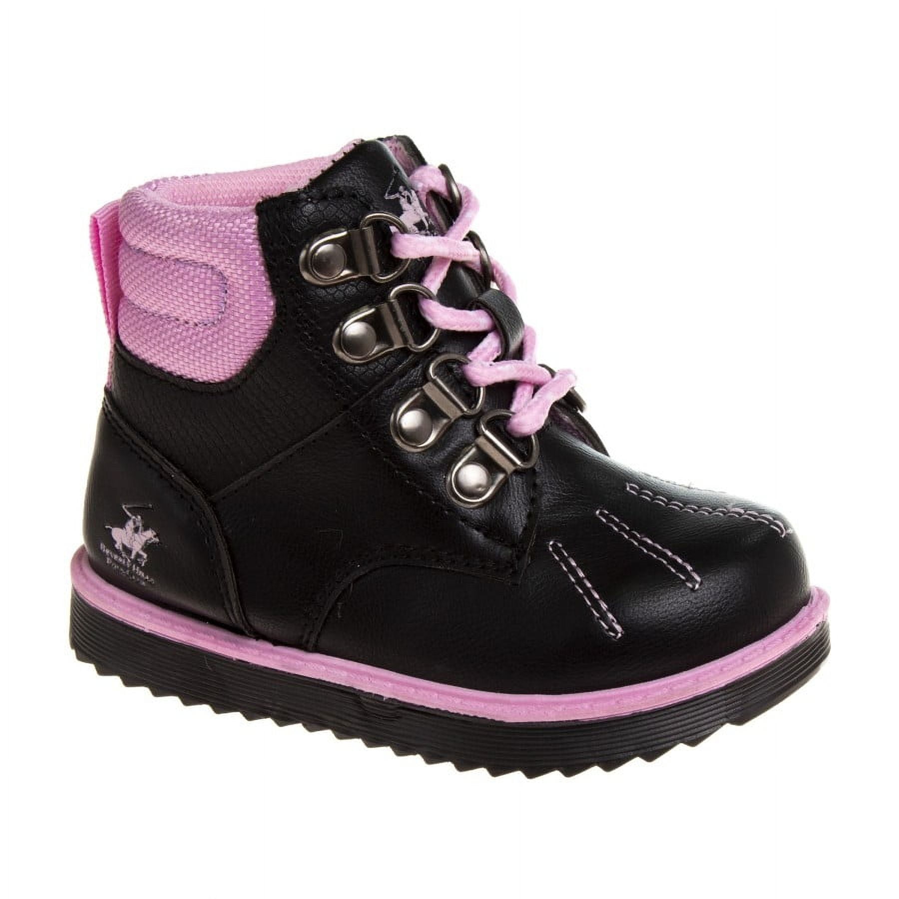 Beverly Hills Polo Club Toddler Girls Boots, Black, 5