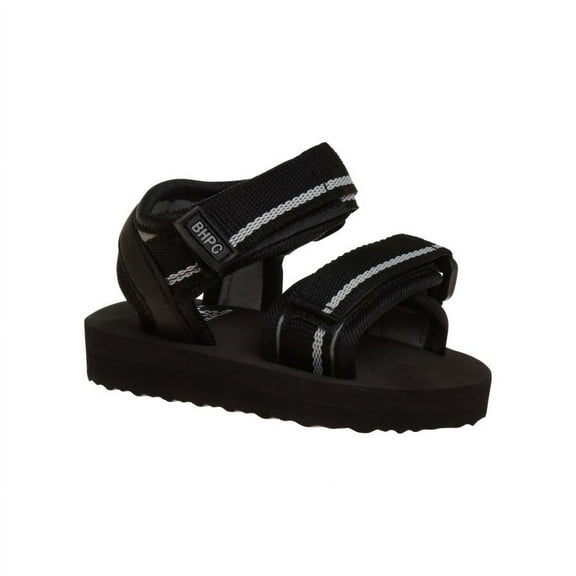 Beverly Hills Polo Club Toddler Sport Sandals for Little Boys Is A Perfect Pick for Family Outings, Black  Grey, 6