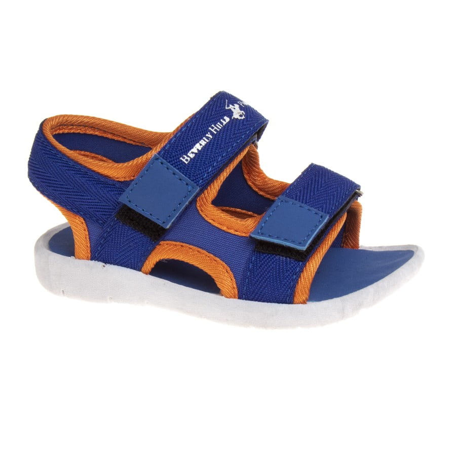 Beverly Hills Polo Club Toddler Sport Sandals for Little Boys Is A Perfect Pick for Family Outings, Blue Orange, 10