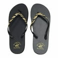 thumbnail image 1 of Beverly Hills Polo Club Zebra Glitter Adult Women Flip Flop Sandal Thong (Size 10 Natural Zebra), 1 of 4