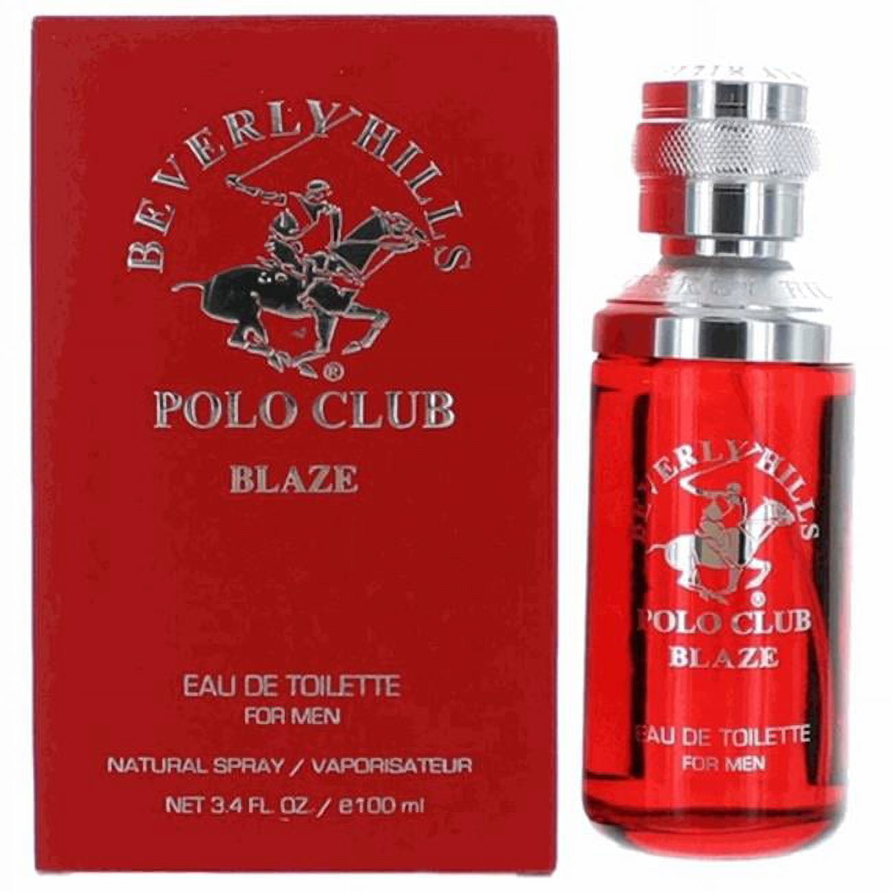 Beverly Hills Polo Club ampcbhbz34s 3.4 oz Mens Eau De Toilette Spray&amp;#44; Blaze