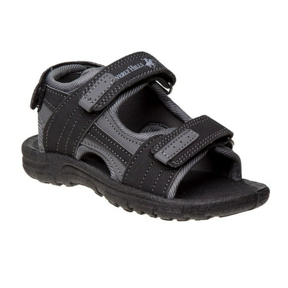 Beverly Hills Toddler Boys Open-Toe Sport Sandal - Black, 5