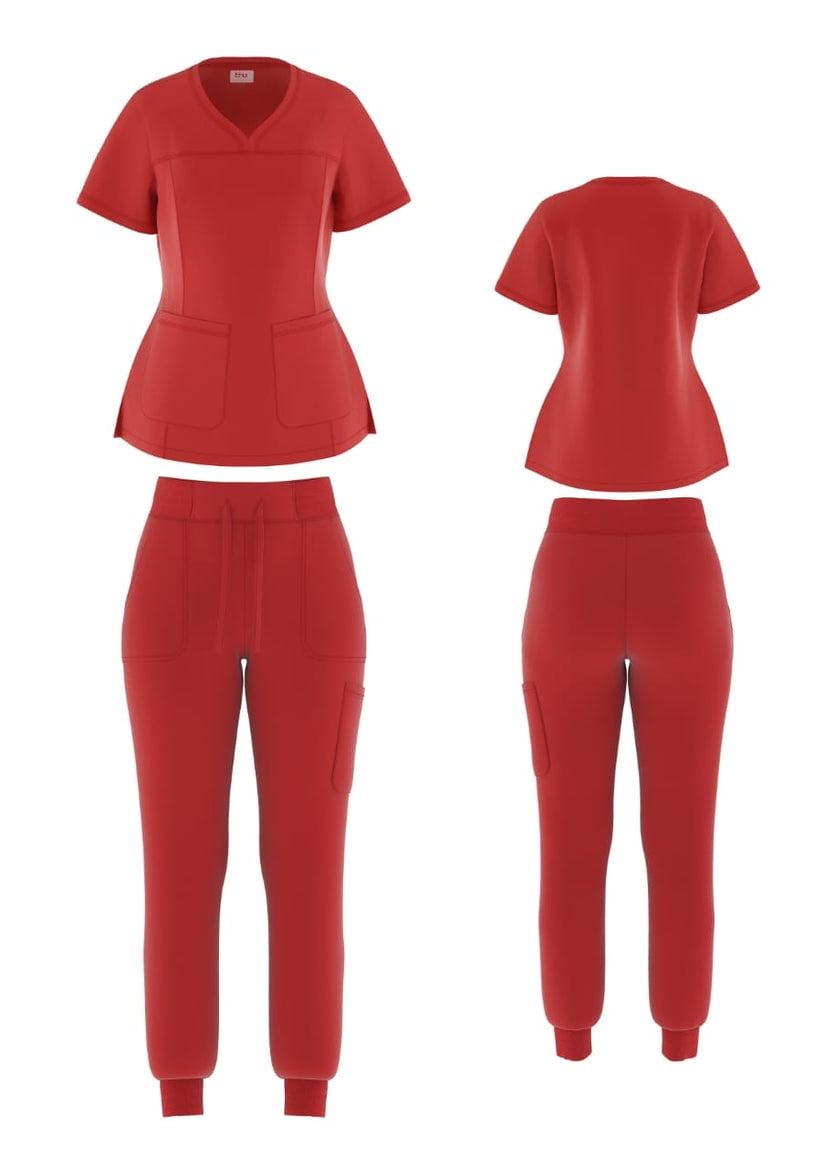 Beverly Hills Uniforms Women's STRETCH Medical Nursing Jogger Uniform Scrub  Set Top with Pant 7 COLORS : : Clothing, Shoes & Accessories