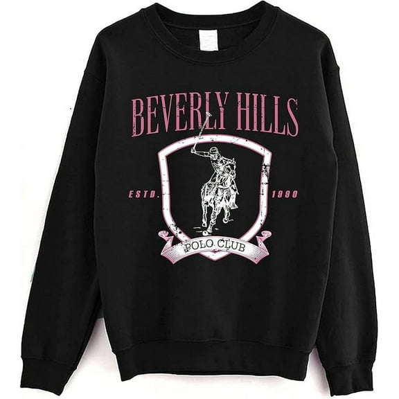 Beverly Hills Vintage Crewneck Sweatshirt - Beverly Hills Sweater For Women, Beverly Hills Club Sweatshirt