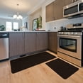 thumbnail image 1 of Beverly Rug 2 Piece Kitchen Runner Mat Washable Non Slip Bathroom Rug Set Brown 48" x 20" 30" x 20", 1 of 7