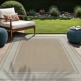 thumbnail image 1 of Beverly Rug Floral Bordered Washable Outdoor Indoor Area Rugs 8x10 Beige, 1 of 9